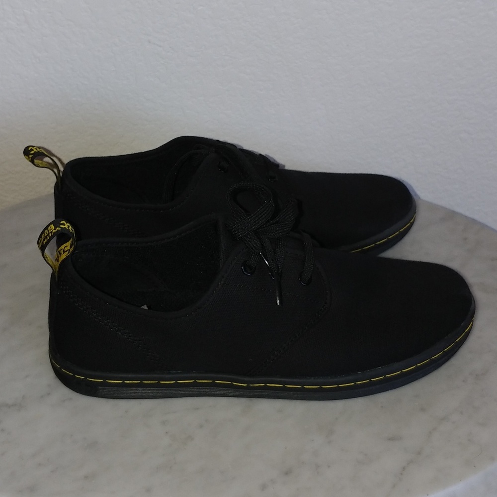 Women's 10 ~ Dr. Martens ~ Santanita Black Canvas